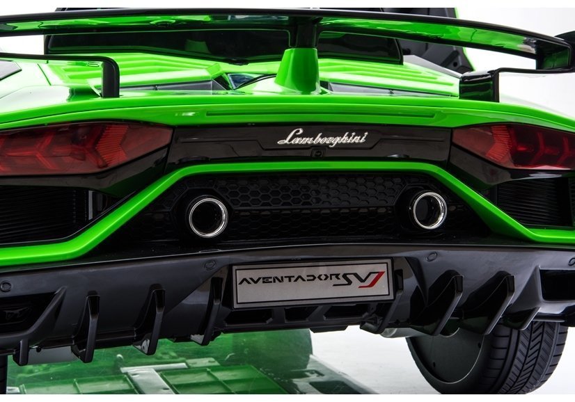 Auto na Akumulator Lamborghini Aventador Zielony - LeanToys.pl