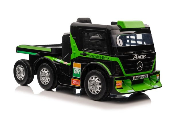 Auto Na Akumulator Mercedes + Naczepa XMX622B  Zielony LCD