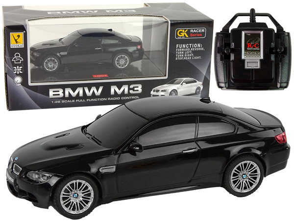 Auto R/C BMW M3 Pilot Światła 1:28 Czarne