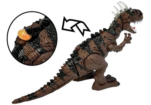 Dinozaur Na Baterie Składający Jaja Brązowy