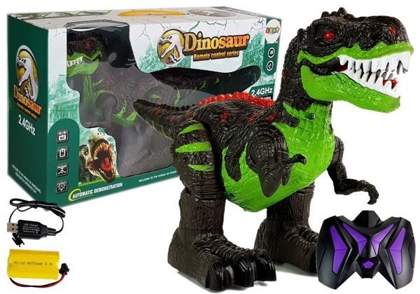 Dinozaur Tyranozaur Zdalnie Sterowany R/C Dźwięk Światła 