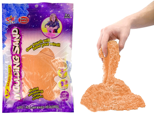 Piasek Kinetyczny Kolor Pomarańczowy 500g Magic Sand Zapas