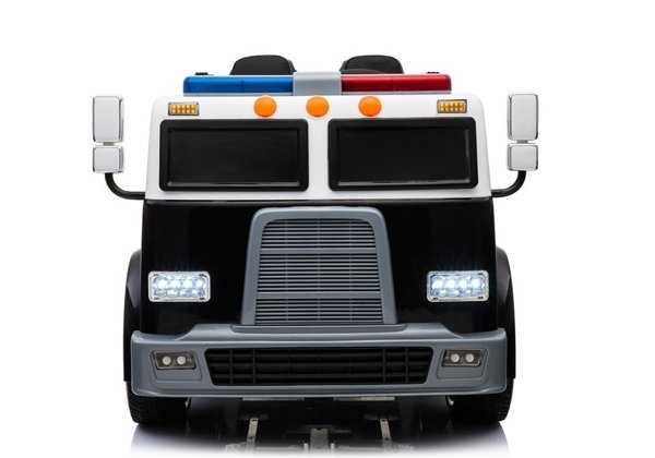 Samochód Policyjny Na Akumulator Czarny Radiowóz 