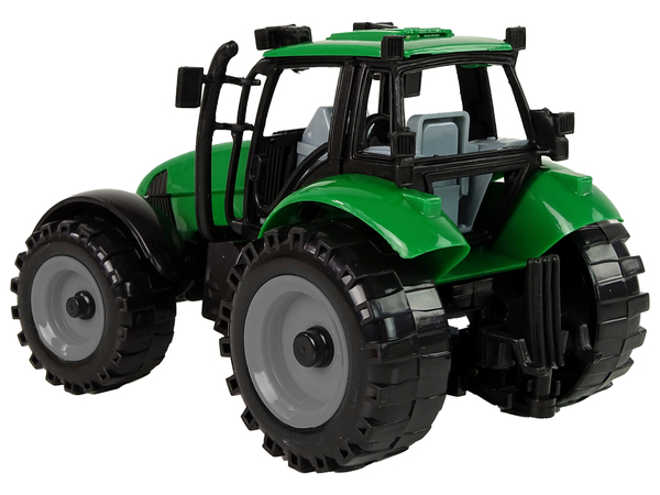 Traktor Ideal Farm Zielony Czerwony Otwierana Maska