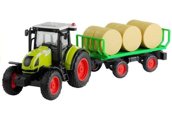 Traktor z Przyczepką z Sianem Świeci Gra 37,5 cm