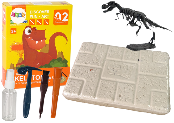 Zestaw Archeologiczny Wykopaliska Dinozaur Tyranozaur Rex Szkielet 24 cm 